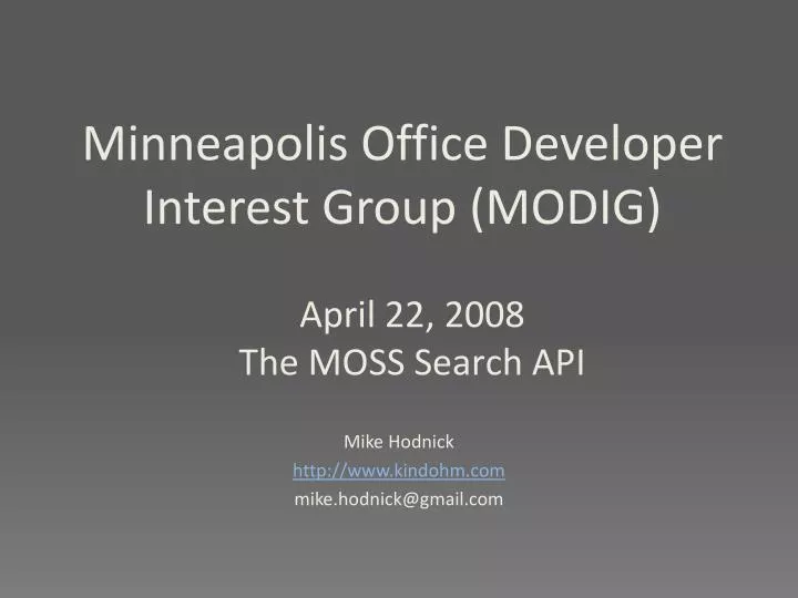 minneapolis office developer interest group modig