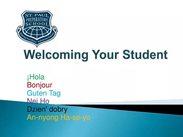 welcoming your student