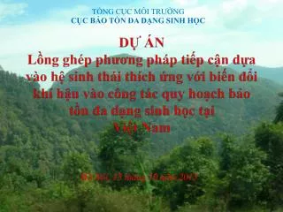 t ng c c m i tr ng c c b o t n a d ng sinh h c