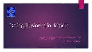 Doing Business in Japan