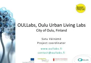 OULLabs, Oulu Urban Living Labs City of Oulu, Finland