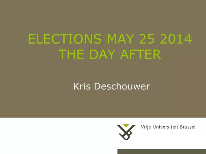 elections may 25 2014 the day after