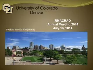 RMACRAO Annual Meeting 2014 July 16, 2014
