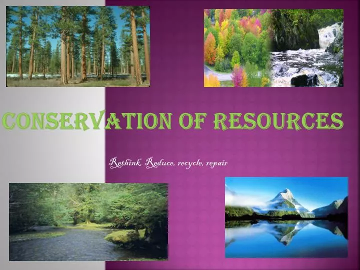 conservation of resources