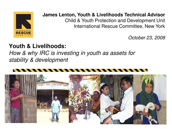 youth livelihoods how why irc is investing in youth as assets for stability development