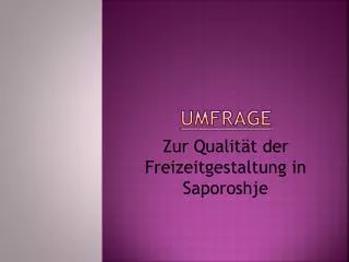 umfrage