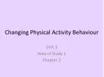 Changing Physical Activity Behaviour - slide 1