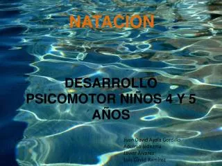 desarrollo psicomotor ni os 4 y 5 a os