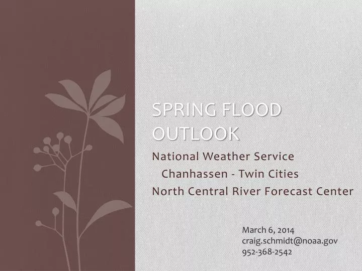 spring flood outlook