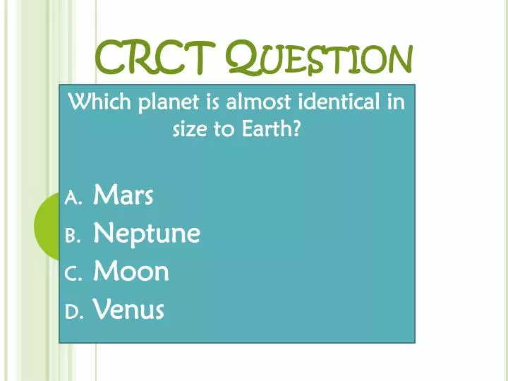 crct question