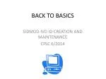 BACK TO BASICS - slide 1