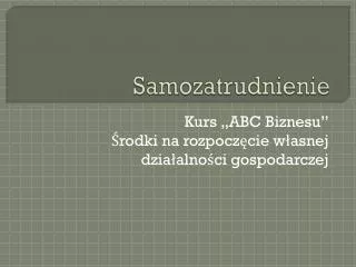 Samozatrudnienie