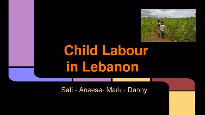 child labour in lebanon