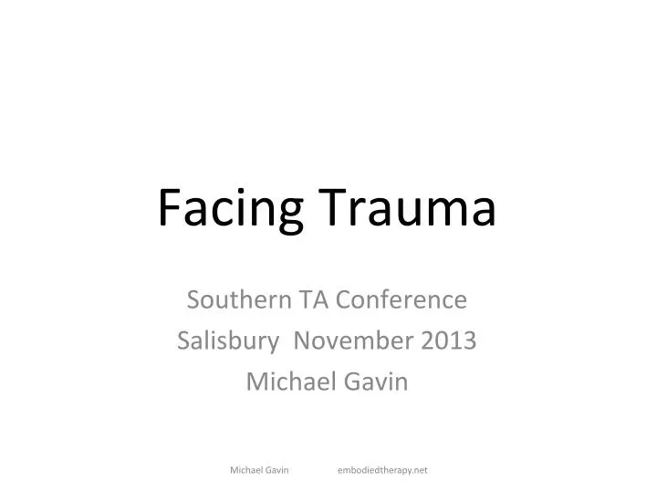 facing trauma