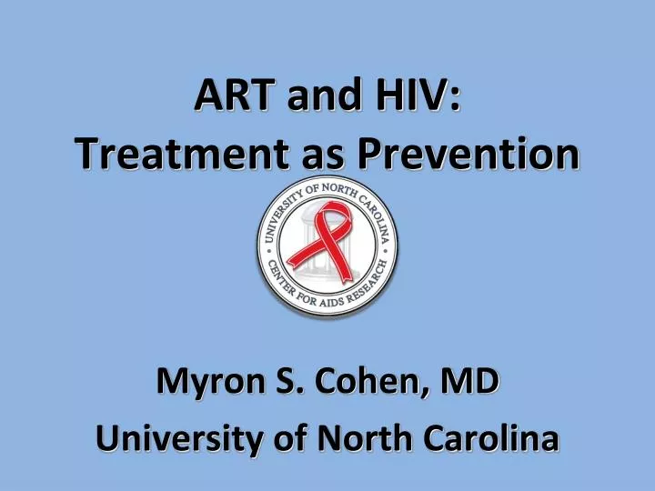 art and hiv treatment as prevention