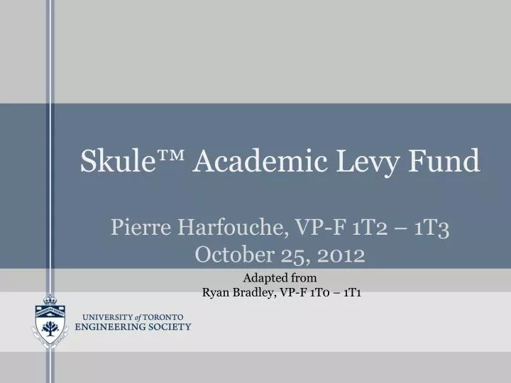 skule academic levy fund