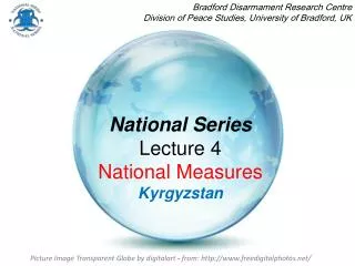 National Series Lecture 4 National Measures Kyrgyzstan