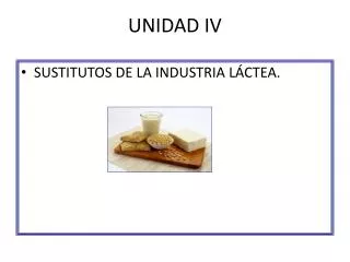 unidad iv