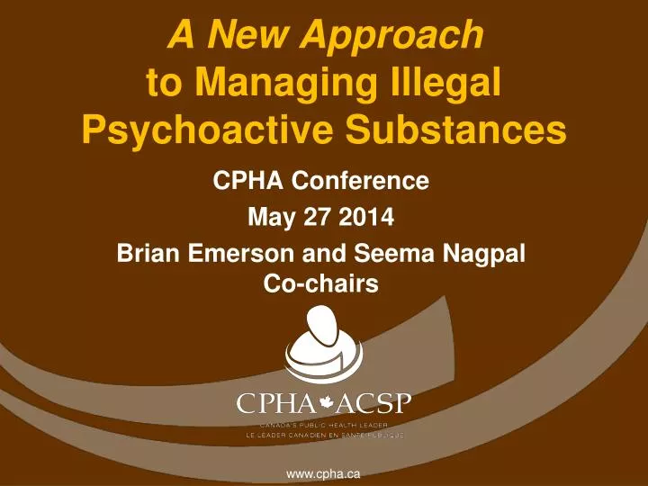 a new approach to managing illegal psychoactive substances