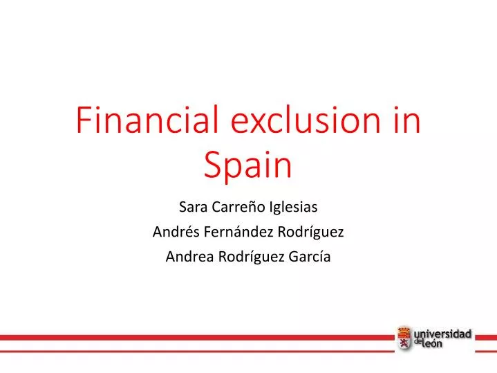 financial exclusion in spain