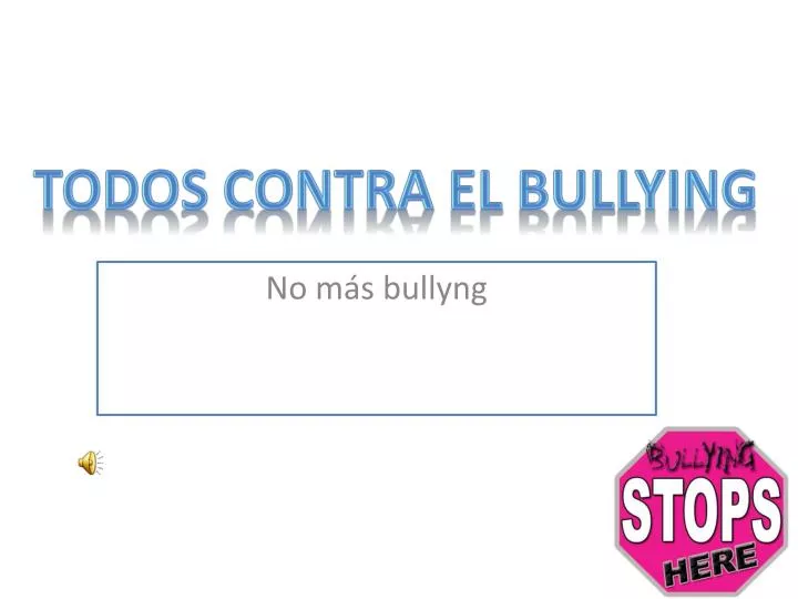 no m s bullyng