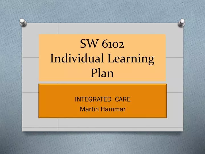 sw 6102 individual learning plan