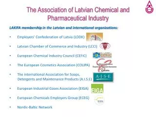 The Association of Latvian Chemical and Pharmaceutical Industry