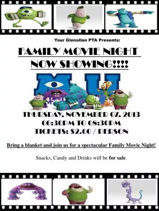 FAMILY MOVIE NIGHT NOW SHOWING!!!!