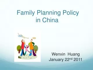 Family Planning Policy in China