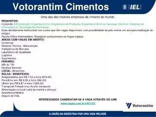 votorantim cimentos