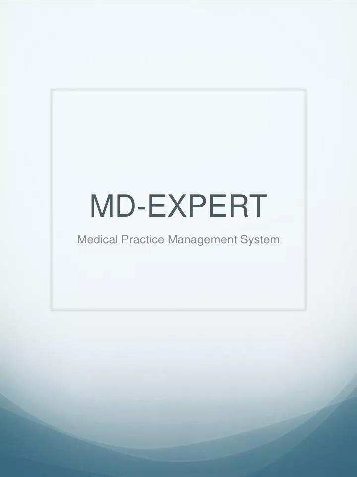 md expert