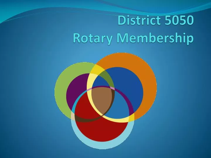 district 5050 rotary membership