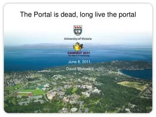 The Portal is dead, long live the portal