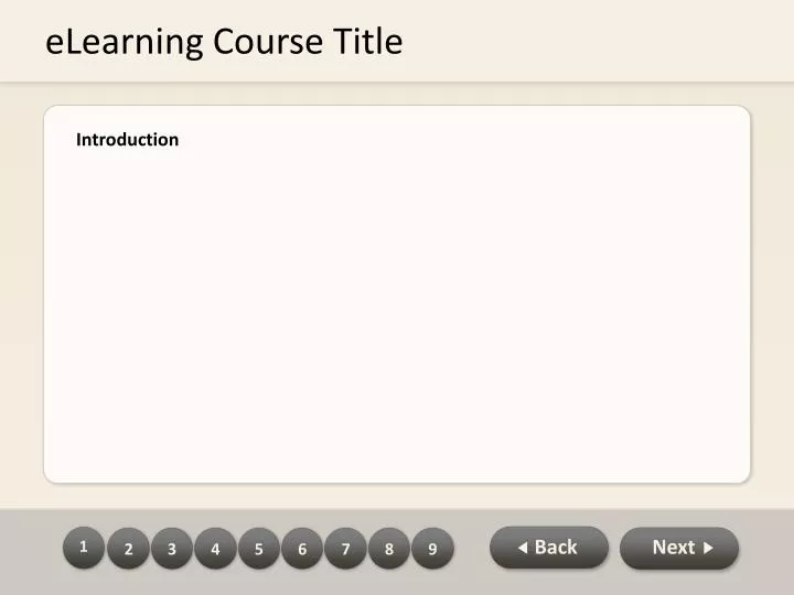 elearning course title