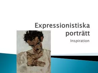 expressionistiska portr tt