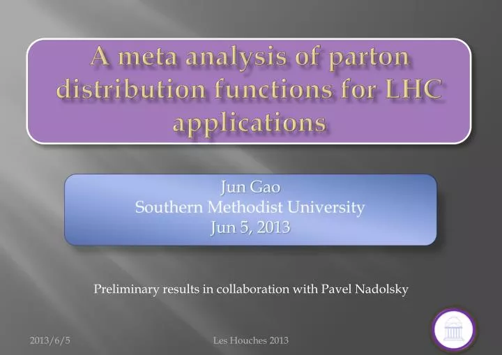 a meta analysis of parton distribution functions for lhc applications