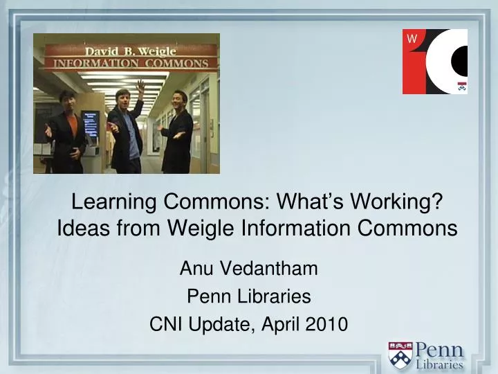 learning commons what s working ideas from weigle information commons