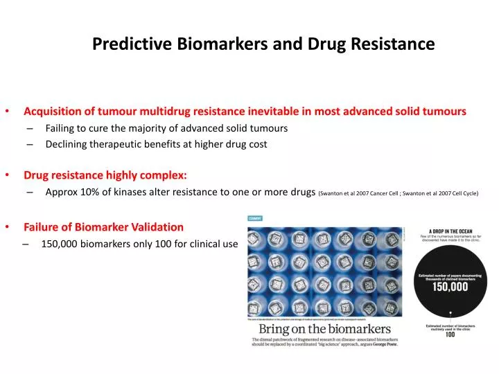 predictive biomarkers and drug resistance