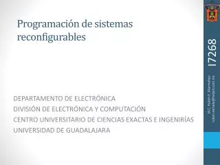 programaci n de sistemas reconfigurables