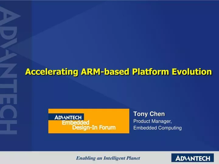 accelerating arm based platform evolution
