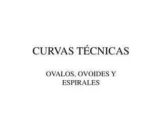 curvas t cnicas