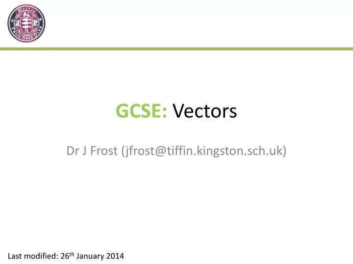 gcse vectors