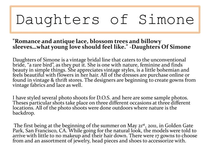daughters of simone