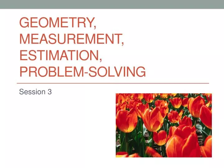 geometry measurement estimation problem solving
