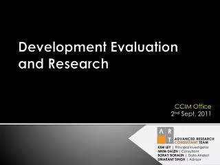 Development Evaluation and Research