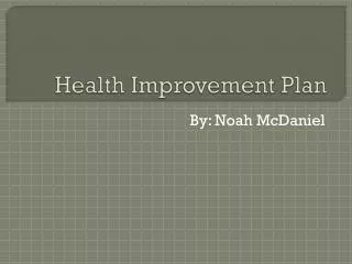 Health Improvement Plan