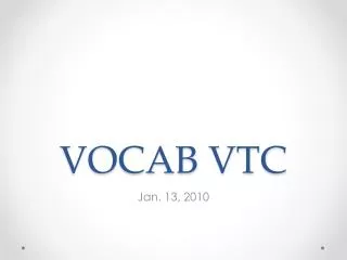 VOCAB VTC