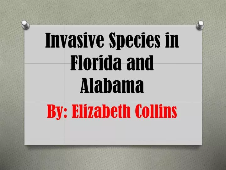 invasive species in florida and alabama