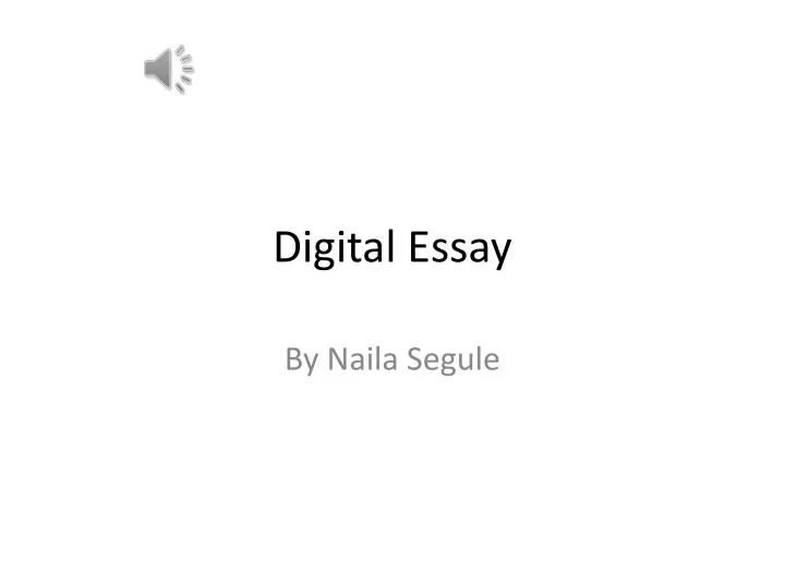 digital essay