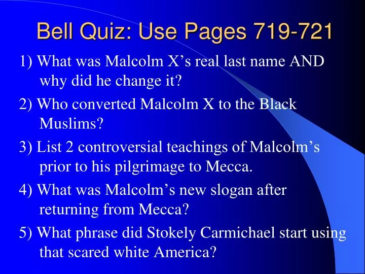 bell quiz use pages 719 721